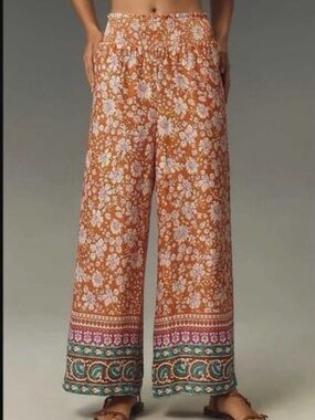 Maeve wide leg patterned pants